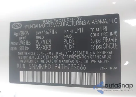 2026 Genesis Gv70 2.5T Sport Prestige из США, поврежденный, VIN 5NMMFDTB4TH039666